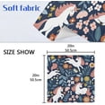 thumbnail image 5 of GZHJMY Set of 4 Cute Unicorns Floral Satin Napkin Square 20 Inches Table Napkins Soft Smooth Decorative Napkins for Wedding Banquet Party Decoration, 5 of 6