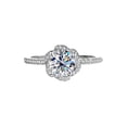 thumbnail image 6 of 1ct Rose Moissanite Rings for Women D Color VVS1 Clarity Red/Green/Pink Diamond Rings S925 Sterling Silver Moissanite Engagement Rings with Certificate, 6 of 9