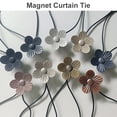 thumbnail image 4 of Corbata de cortina para ventana, cuerda decorativa de metal, cortina de flores, correa de adsorción para baño de oficina, plateado 2 Piezas sidaley  HA002832-03, 4 of 6