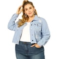 thumbnail image 2 of ChaqueVaqueLavaCorDeshilachaTalGrande PaMujeres Azul Claro XL, 2 of 6
