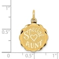 thumbnail image 2 of 14K Special Aunt Charm in 14k Yellow Gold, 2 of 2