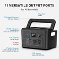 thumbnail image 3 of Estación de energía portátil Powkey R600 296Wh 600W 110V CA, 3 of 9
