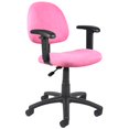 thumbnail image 2 of Boss Office Products Chaise de Posture de Luxe en Microfibre Rose, 2 of 5