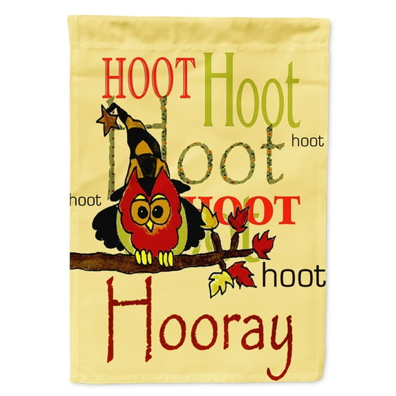 Hoot Hoot Hooray Owl Garden Flag