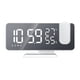 thumbnail image 2 of Reloj digital Termómetro Higrómetro Reloj Proyector Radio Temperatura Medidor de humedad, Fondo blanco, Fuente blanca Vogacara EL001188-01B, 2 of 2
