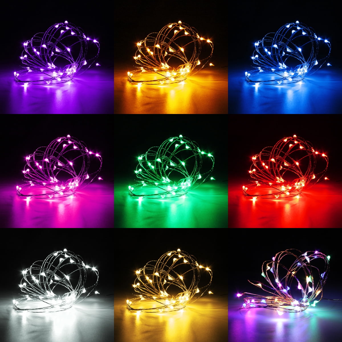 5m 50led Copper Wire Fairy String Light Curtain Lamp Outdoor