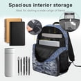 thumbnail image 5 of Pzuqiu Moon Wolf 17 Inch Kids Backpack for Boys Girls Ages 6-18 Elementary Middle School Adjustable Straps Large Capacity Schoolbag Breathable Back to School Daily Travel Use, 5 of 7