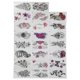 thumbnail image 1 of 23pcs Temporary Tattoo Sticker Beautiful Flower Patterns Waterproof Fake Tattoos Stickers, 1 of 4