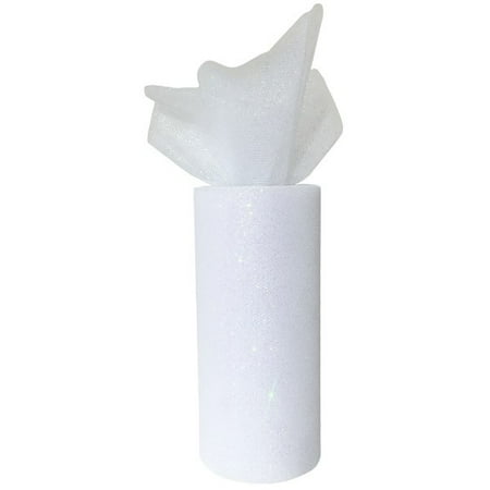 artifacts 6in tulle glitter roll length fabric width