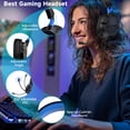 thumbnail image 6 of FONHAID Gaming Headset for PC, PS5, Xbox Series X/S, Xbox One, Switch, MAC, Xbox Headset with Noise Canceling Microphone, Over-Ear Gaming Headphones for Ultralight Weight, Black&Blue, 6 of 8