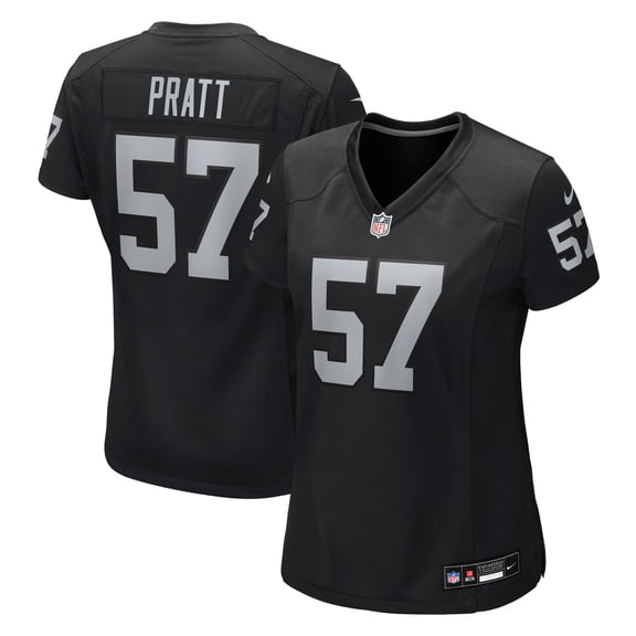 Women's Nike Germaine Pratt Black Las Vegas Raiders Team Game Jersey