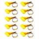 thumbnail image 2 of Juego de 10 abrazaderas de manguera de 8 a 32 mm para tuberías de agua, herramientas industriales Plata + amarillo, 2 of 9