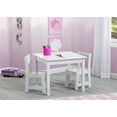 thumbnail image 3 of Delta Children MySize Wood Play Table and Chair Set (2 Chairs Included) - Greenguard Gold Certified, Bianca White, 3 of 11