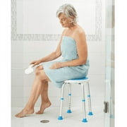 Carex Swivel Bath and Shower Stool Chair with Padded Seat for Seniors, Handicap, 300 lb Capacity