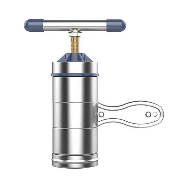 Naiovety Máquina para hacer fideos Manual de acero inoxidable para restaurante en casa con 6 cabezales, máquina portátil para prensar Pastas Cocina y Comedor