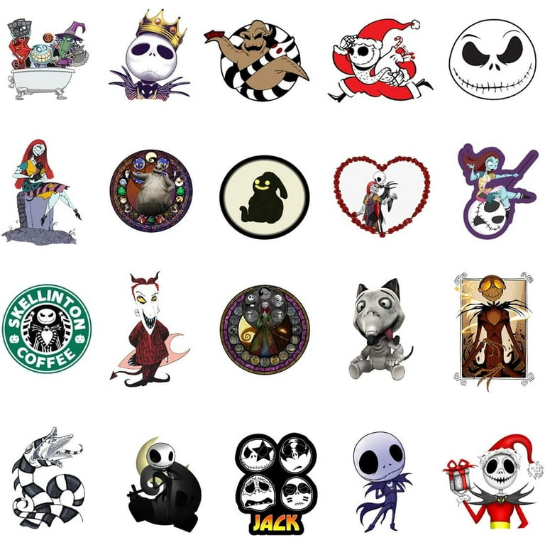 Nightmare Before Christmas Stickers, 50 PCS