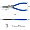 thumbnail image 5 of Alicates para abrazadera de manguera de combustible de coche de 7 pulgadas, Conector de manguera de filtro de combustible, herramienta de extracción de conector de manguera de liberación rápida TUNC Sencillez, 5 of 5