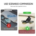 thumbnail image 4 of Clip magnético para colgar gafas de sol de piel de vaca, para almacenar gafas, máscara de tarjeta (negro) Tmvgtek Accesorios para autos y motos, 4 of 9