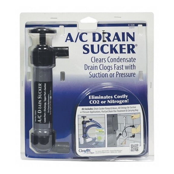 Nu-Calgon A/C Drain Sucker Kit,Manual,16 in. 61308
