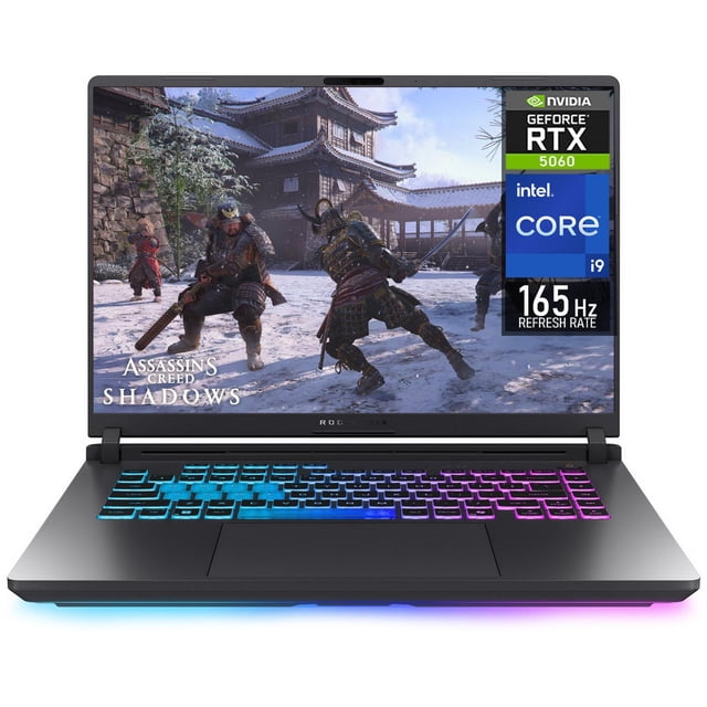 Laptop Gamer ASUS ROG Strix G16 NVIDIA GeForce RTX 5060 Intel Core i9 14900HX 16GB RAM 1TB SSD 16" Windows 11 Home Teclado en Ingles