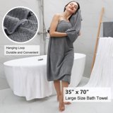 "Jessy Home 4 Pack Large Bath Towel Set 35""x70"" 600 GSM Ultra Soft ...