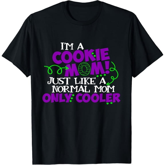 Cookie Mom Shirt Scouts Girl Kids Scouting Funny Cookies T-Shirt