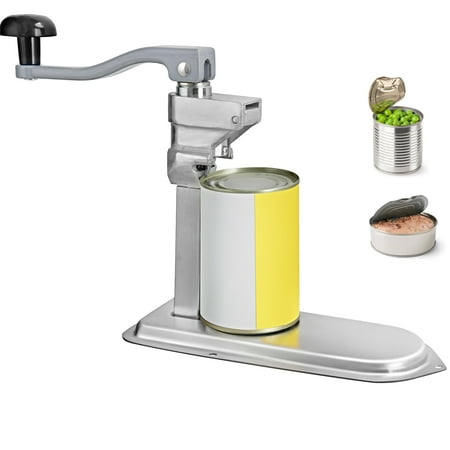 

Commercial Can Opener 23.2 /59cm Long Manual Table Can Opener for Up to 15.7 /40cm Tall Fixed with Clamp or Screws Ergonomic Swing Handle & One Spare Knife for Restaurants Stainless Steel