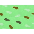thumbnail image 1 of Ahgly Company Indoor Rectangle Patterned Green Snake Green Area Rugs, 2' x 4', 1 of 6