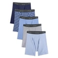 thumbnail image 3 of Fruit of the Loom Men's CoolZone Fly Argyle and Solid Boxer Briefs, 5 Pack, 3 of 7