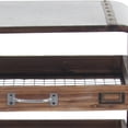 thumbnail image 4 of DecMode 26" x 20" Brown Metal Industrial Chest, 4 of 9