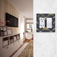 thumbnail image 5 of Yayeee Rocker Switch Wall Plate 1-Gang 4.6"x2.9" Home Decorative Outlet Cover, Gold Art Pattern, 5 of 6