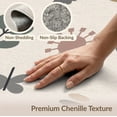 thumbnail image 6 of ODIKA 4'x6' Muted Earth Tones Tone Playful Design Washable Area Rug Whimsical Nature-Inspired Patterns for Home Office, Under Desk, Non-Slip Chair-Friendly, Flatwoven, 6 of 7