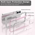 thumbnail image 6 of Compatible with iPhone 14 Pro Max Case, 3 in 1 Shockproof Military Protection Slim Cases Phone Covers Clear with 2 Glass Screen Protector for iPhone 14 Pro Max 6.7 inch- Rose Gold, 6 of 13