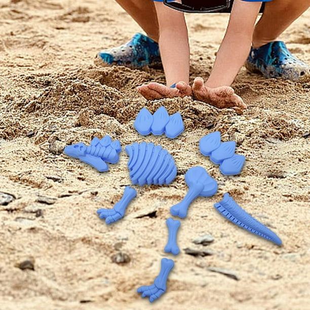 kusrkot 9 Pieces Play Sand Skeleton Dinosaur Toys for Age 2 3 4 5 6 8 Boys and Girls Walmart