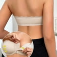 thumbnail image 5 of Lopecy-Sta Bras for Women Strapless Bandeau Bra With Front Closure Removable Pads Underwire Support, 5 of 6