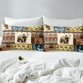thumbnail image 3 of Erosebridal Drap-Housse Adulte Aztèque Jumeau, Ensemble de Literie Animaux de la Forêt Taille Jumeau, Décor Patchwork Rustique (Sans Drap Plat), 3 of 6