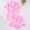 A112 Pink, variant on Satin Silk Pajamas for Women Collar Sleepwear Button Down Short Sleeve Shorts Pjs Set Loungewear Pink L