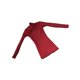 thumbnail image 4 of Vestido ajustado a medida, estilo retro, con accesorios, estilo casual, acanalado, talla 1/6 rojo, 4 of 9