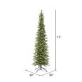 thumbnail image 3 of Vickerman 7.5' Bixley Pencil Fir Artificial Christmas Tree, Warm White Dura-lit LED Lights, 3 of 7