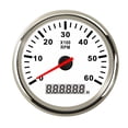 thumbnail image 1 of Car Boat Tachometer Gauge LCD Hour Meter 0-3000 4000 6000 RPM Tacho Sensor Marine Tacho Meters 12V/24V Red Backlight, 1 of 7