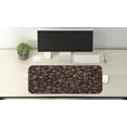 thumbnail image 2 of Coffee Computer Mouse Pad, Freshly Roasted Beans Top View of a Clutter Aromatic Elements, Rectangle Non-Slip Rubber Mousepad Large, 31" x 12" Gaming Size, Redwood Grey, by Ambesonne, 2 of 2