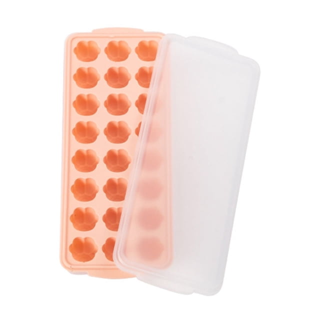 Ohufall Cute Cat Paw Silicone Ice Tray With Lid Easy Release Homemade ice cubes Mold Holiday Gift For Home Use
