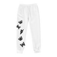 thumbnail image 2 of Pantalones cargo mujer Gibobby Pantalones de chándal con forro polar Blanco M, 2 of 3
