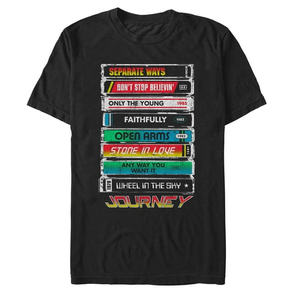 Mens Journey Tape Deck Hits T Shirt