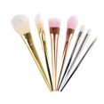 thumbnail image 5 of 7st sminkborstar - Rosé silver guld - Makeup brushes, 5 of 5