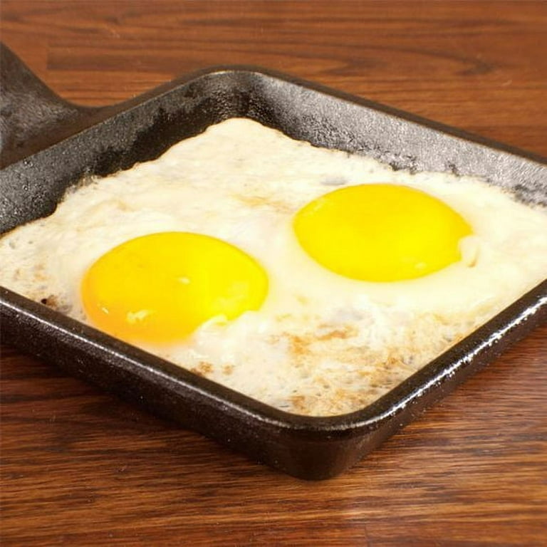 5.5 In. Square Cast Iron Skillet, Lodge Wonder Pan With Magic Small Use  Stove