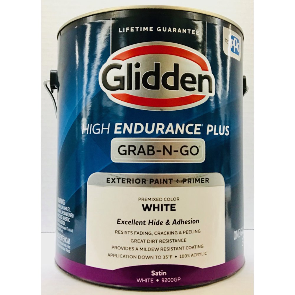 Glidden Ghep Exterior Paint White Satin 1g