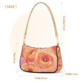thumbnail image 3 of FORMRS Womens Shoulder Bag with Chain Strap Clutch Purse Cute Tote Handbag, Pink Flowers, 3 of 7