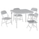 thumbnail image 1 of ✨ Set de 5 Piezas - Mesa + 4 Sillas Plegables para Niños | Perfecto para Comer, Pintar, Jugar y Aprender en Casa, Guardería o Escuela, gris, 1 of 9