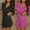 Purple, variant on 2PC Women Lightweight Bathrobes V Neck Comfy Solid Color Loungewear Long Sleeve Housecoat Short Nightwear New Sleepwear Dress Style B-3 Beige One Size